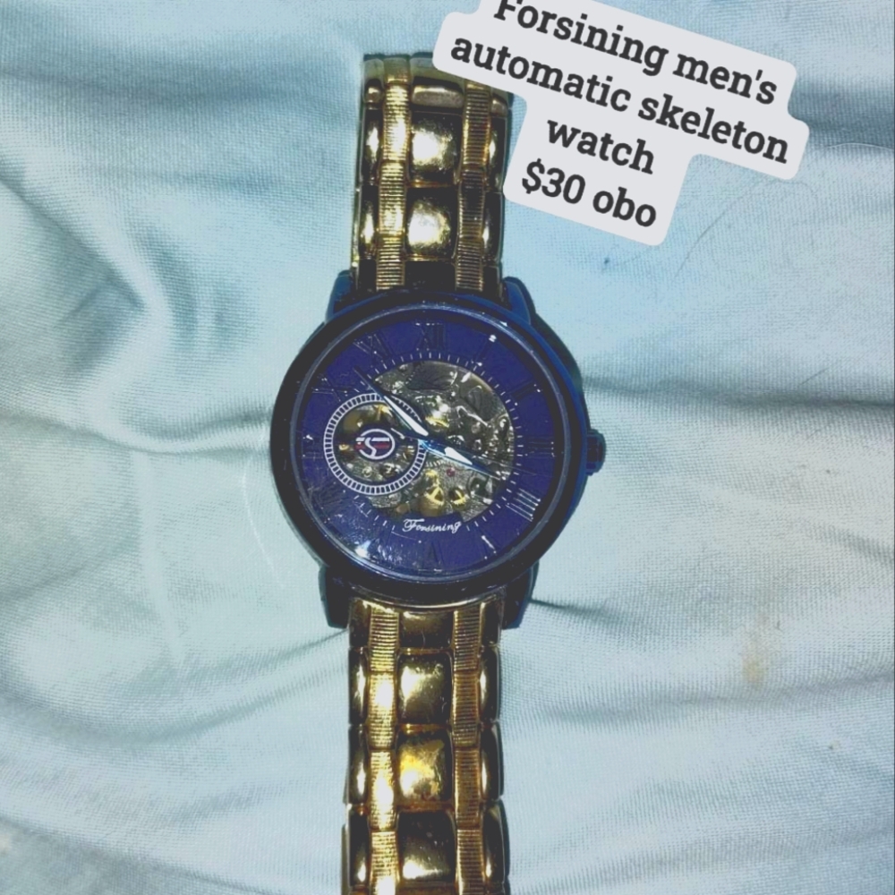 Forsining men's automatic skeleton watch